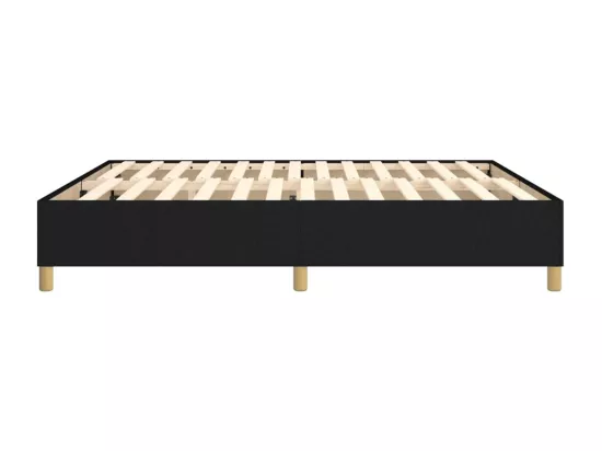 Sommier à lattes de lit Noir 180x200 cm Tissu