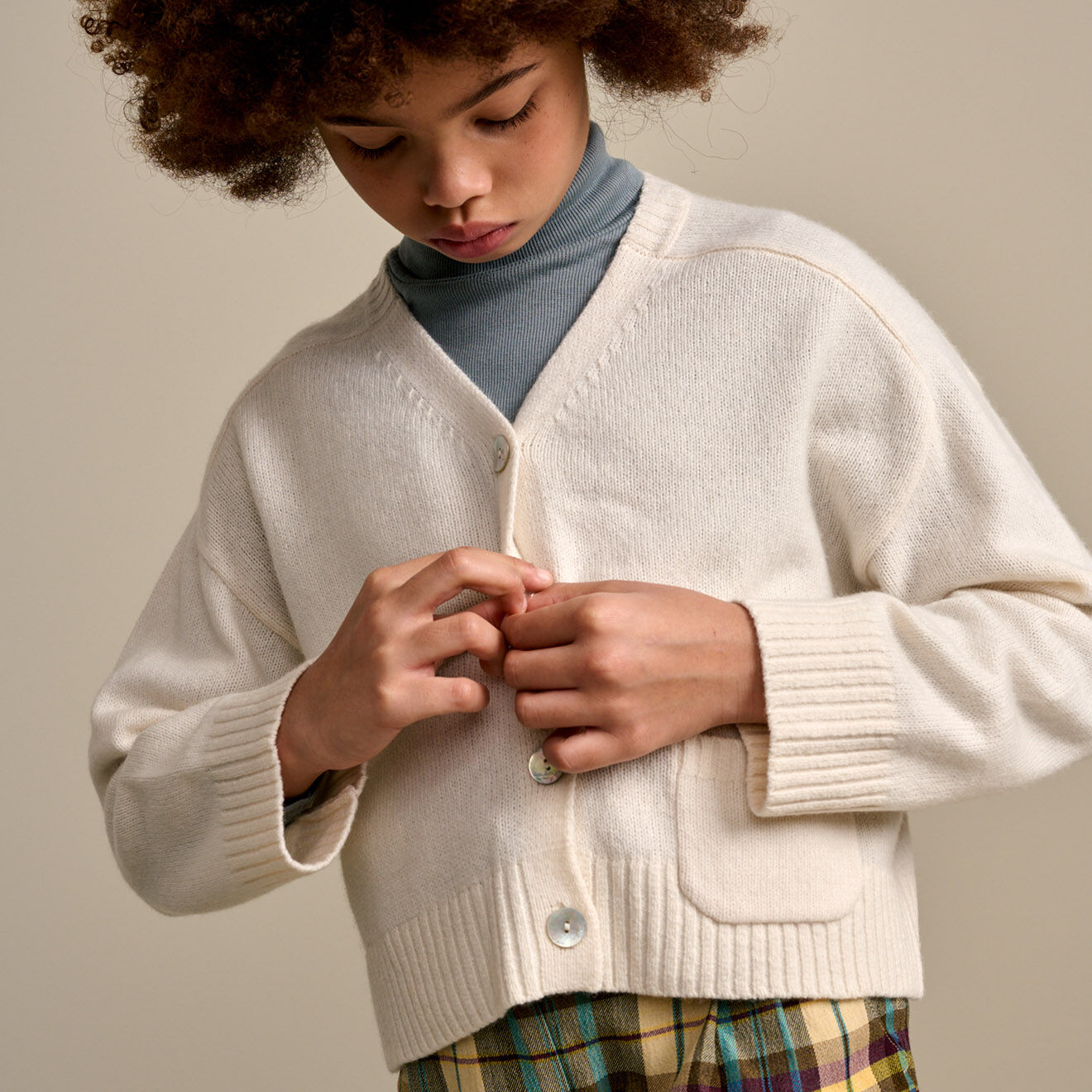 Bellerose Cardigan en Laine mélangée Gimma écru