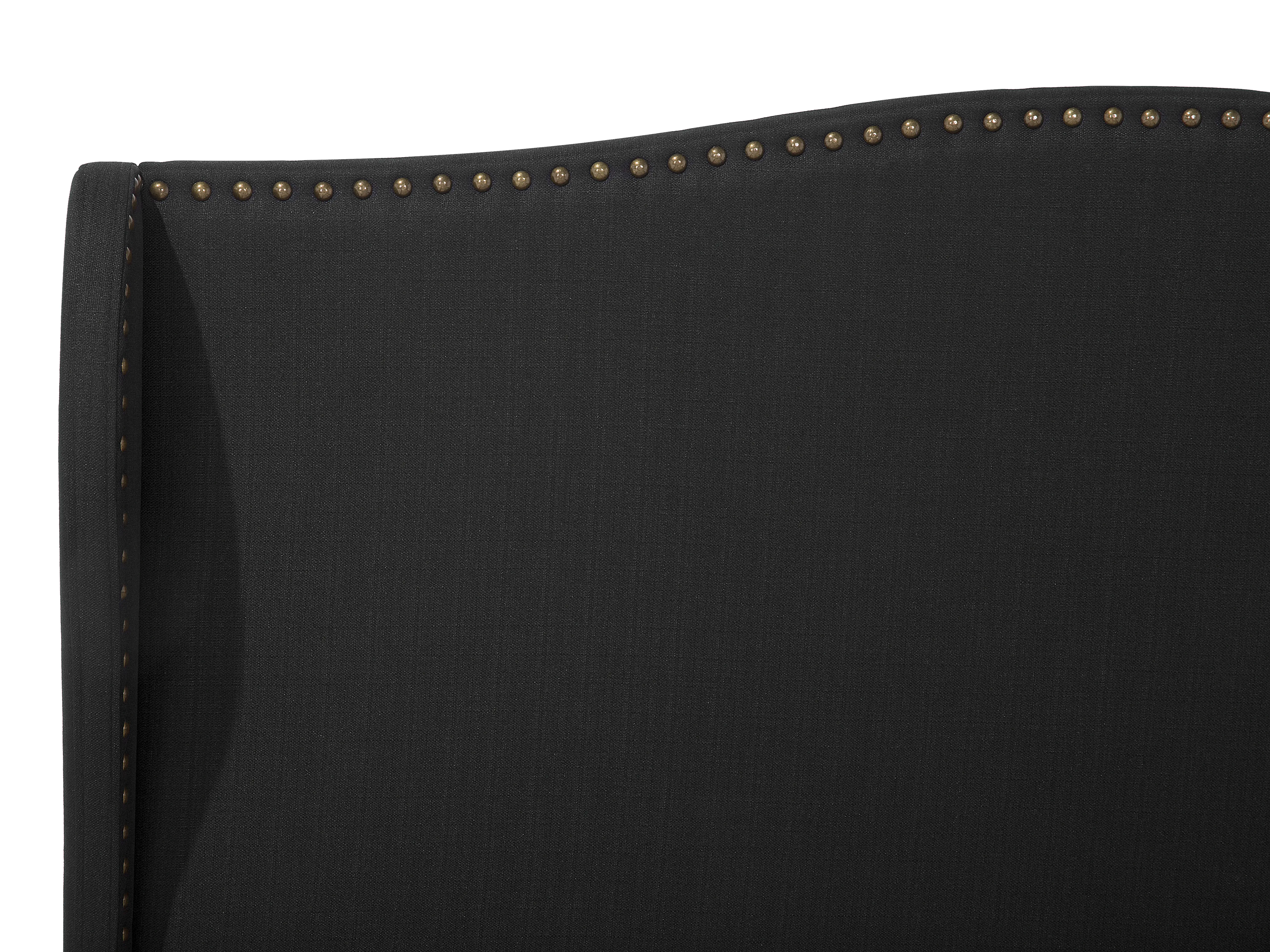 Bed Stof COLMAR 180 x 200 cm Zwart