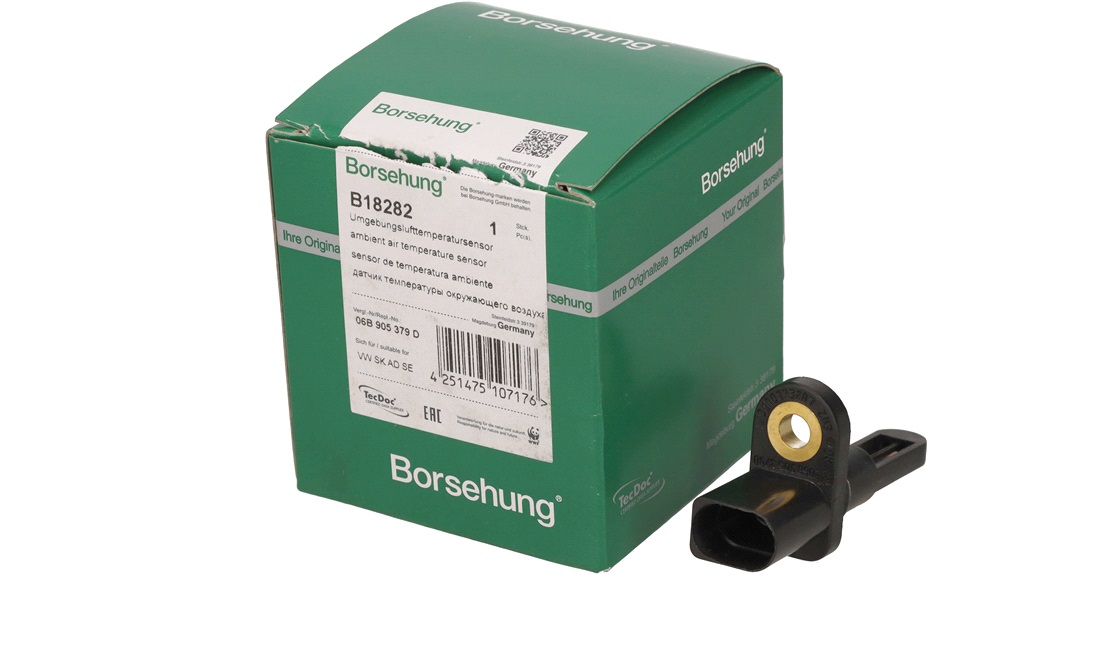 Sensor, indsugningstemp. Sort 2 -polet
