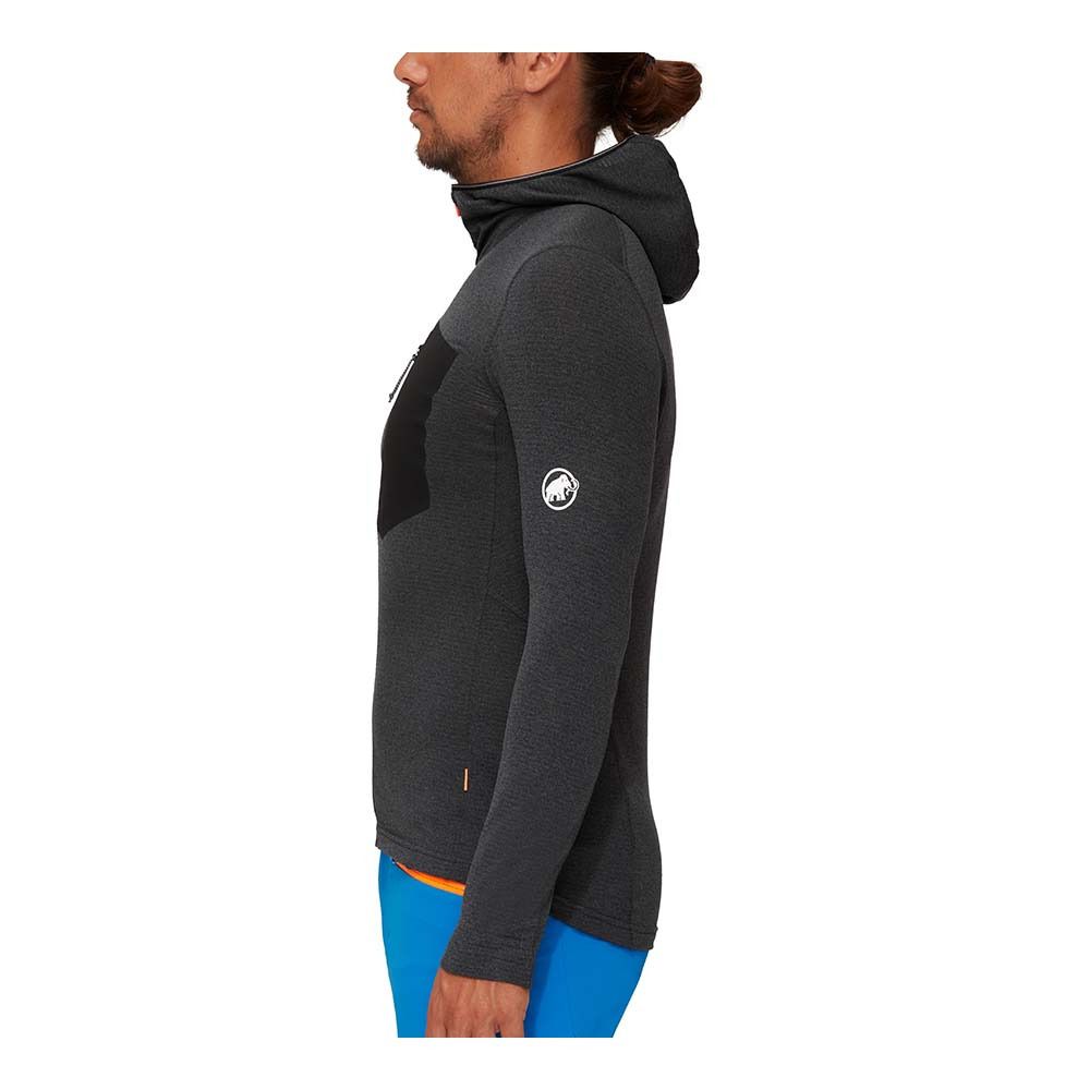 Mammut AENERGY LIGHT HOODED - Polaire Homme black/phantom