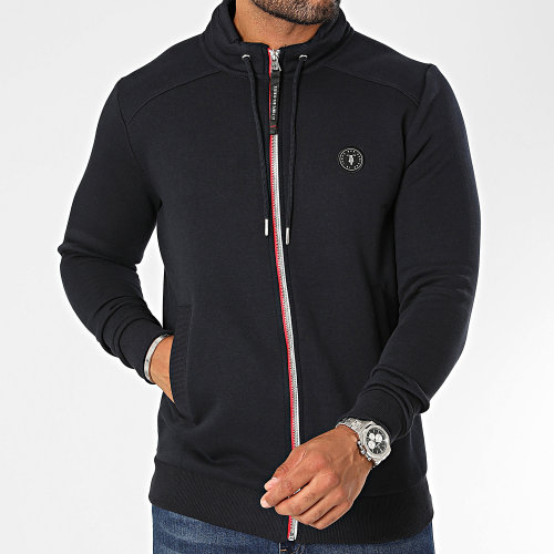 Sweat Zippé Goal Bleu Marine