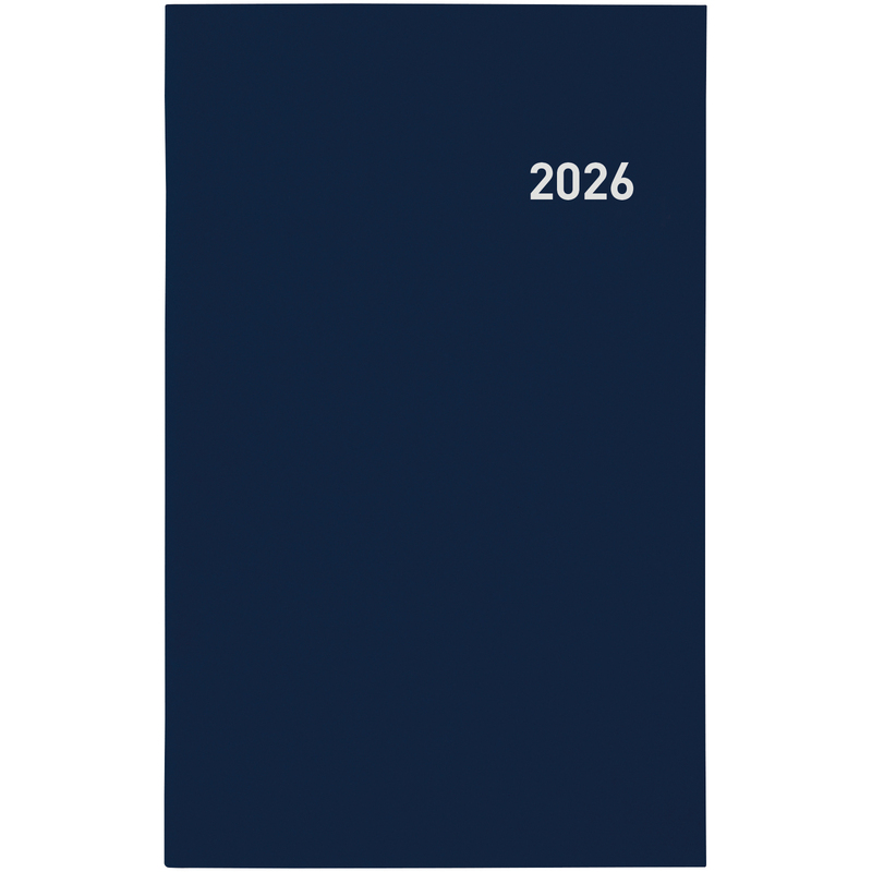Biella Agenda 2026 Compact, 1 Woche / Seite, blau
