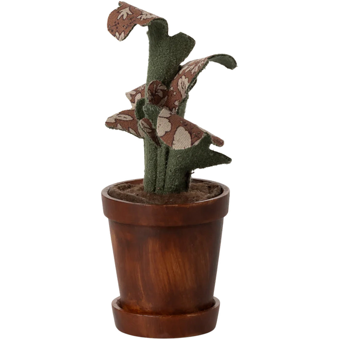 maileg poppenhuis bloempot met plant - 11,5 cm