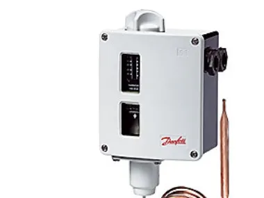 Danfoss RT107 - Termostat, 70-150 gr, Max, SPDT, Fjernføler, 5000 mm, IP54