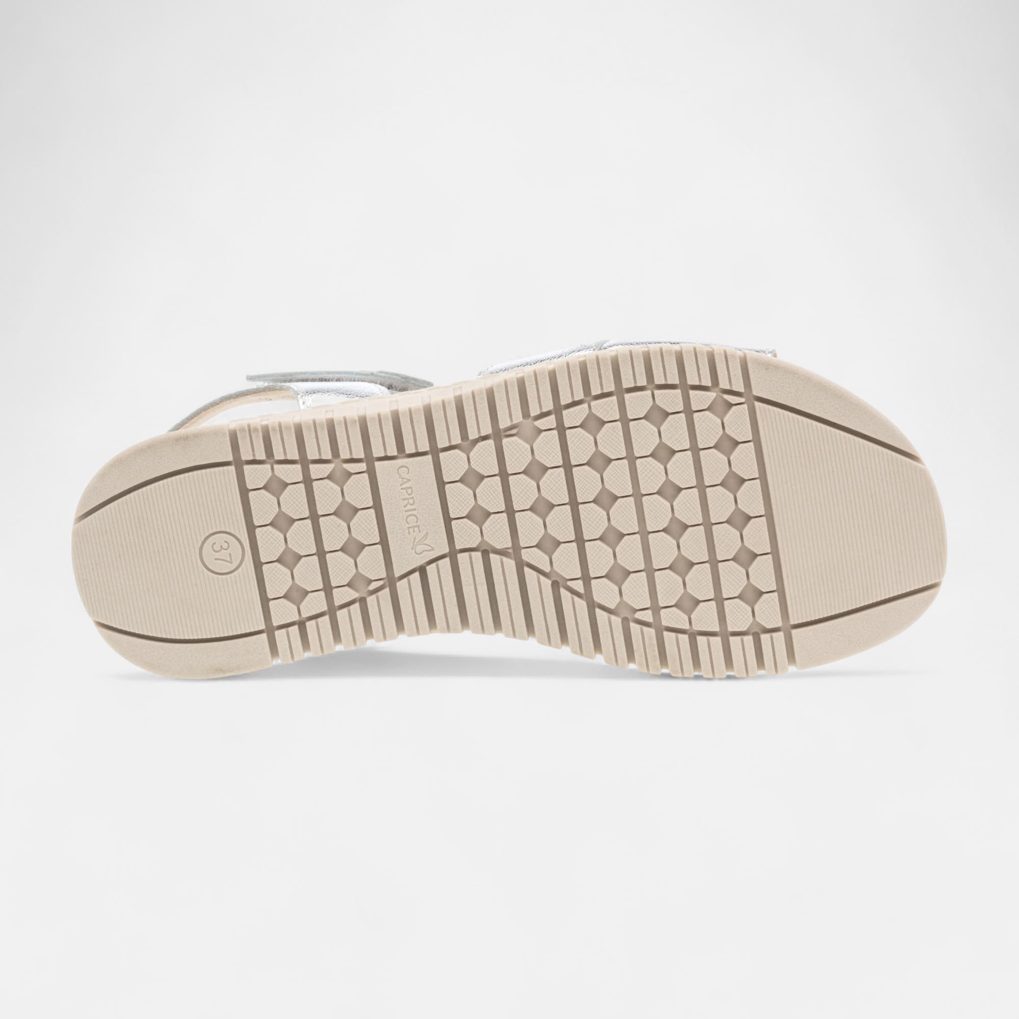 Sandales Femme en cuir argent