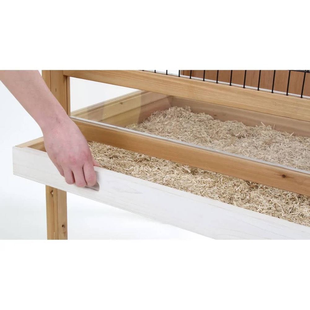 Cage de petits animaux indoor deluxe 115 x60 x92,5 cm bois 82725