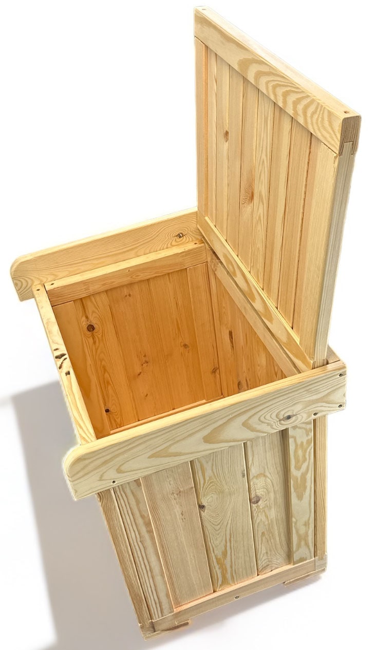 promadino Kissenbox »Patrick« mit blauer Sitzauflage
