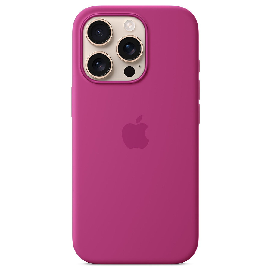 Apple Coque en silicone avec MagSafe Fuchsia - iPhone 16 Pro