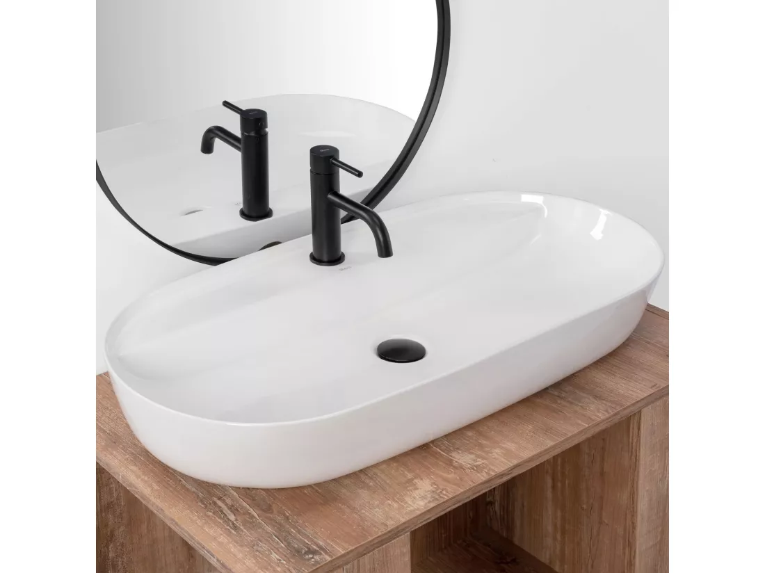 Vasque À Poser Rea Aura 81 White