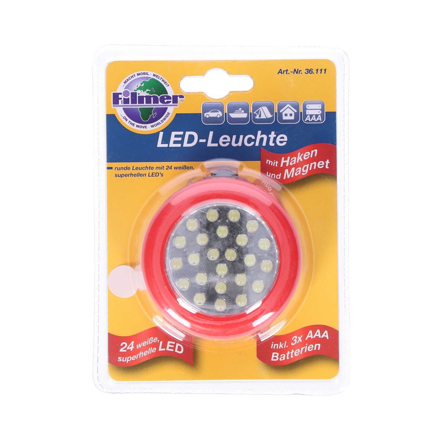 LED Leuchte rund 24 LED