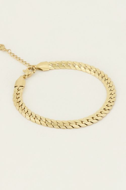 Armband platte schakel