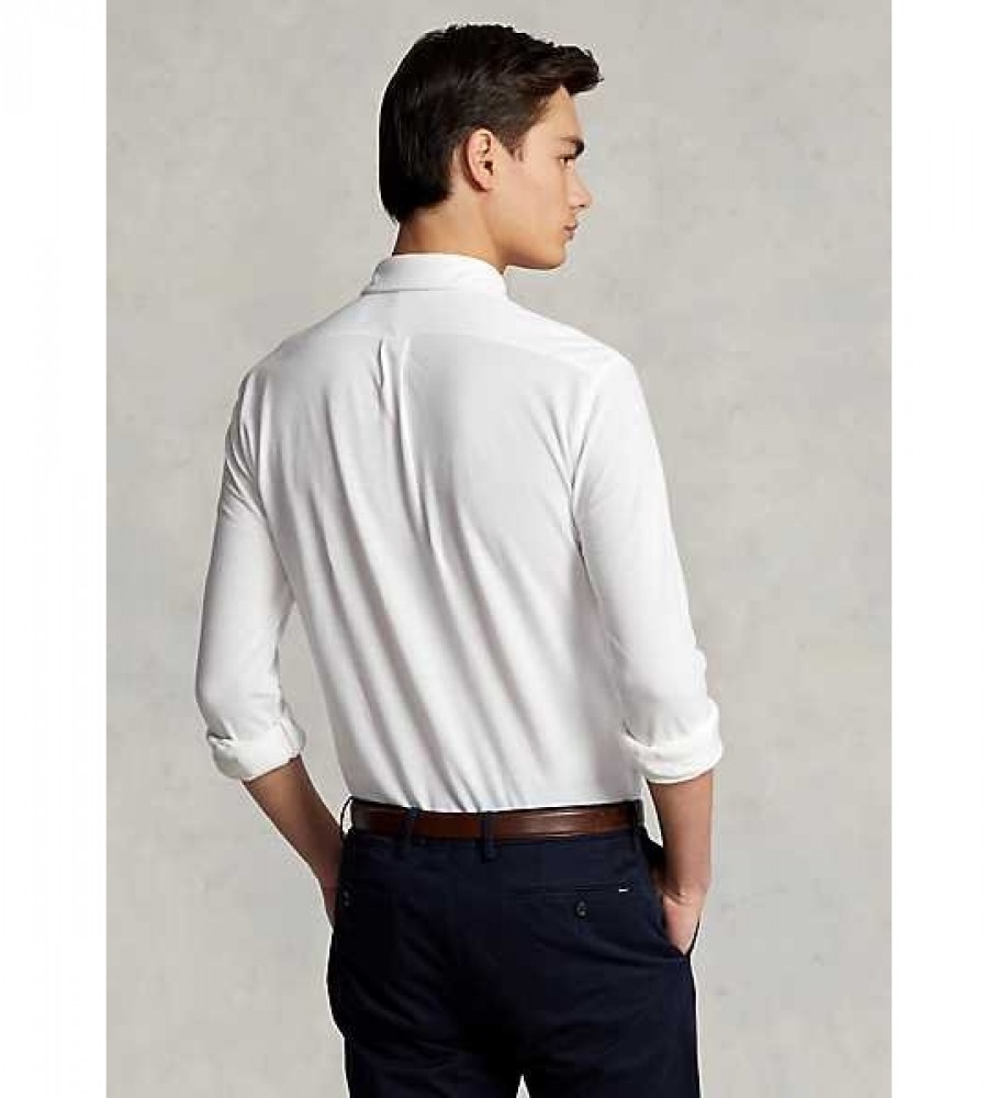 Camisa Ralph Lauren Ultralight Branca Piqué