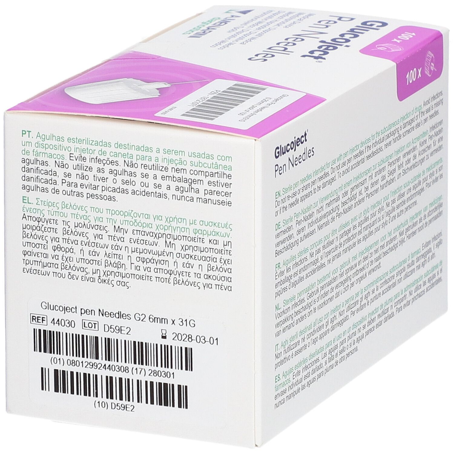 Glucoject® Pen-Nadeln 31G 6 mm