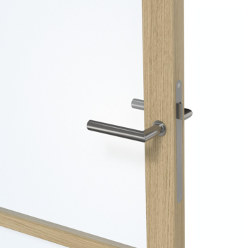 Arne & Bodil binnendeur ABE103 blank glas - licht eiken houtlook afwerking