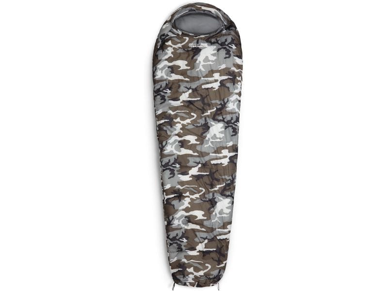 Where tomorrow Mumienschlafsack Polyester, Camouflage Grau Schlafsack für eine Person