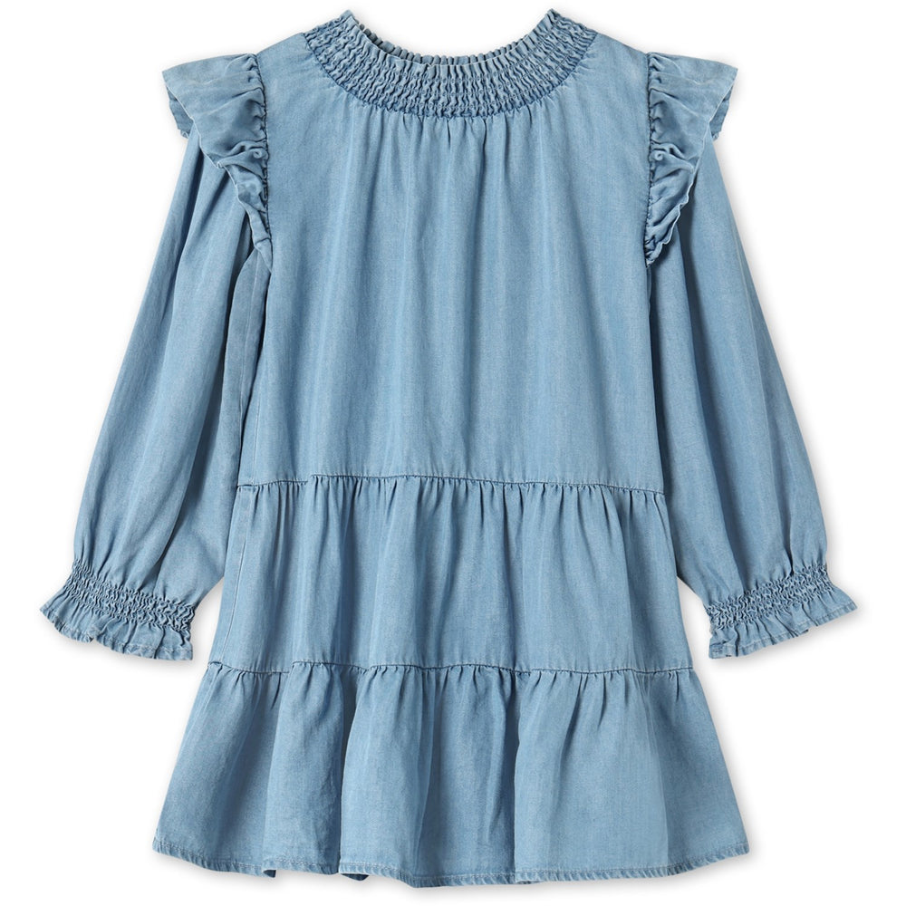 Køb Fliink Light Denim Blue Hurlum Ls Kjole