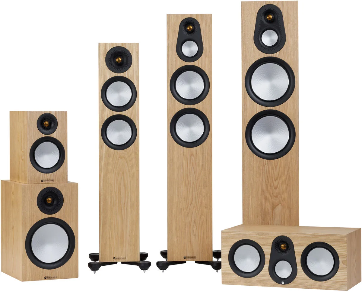 Monitor Audio Silver 500 7G Chêne naturel (la paire) Enceintes colonne