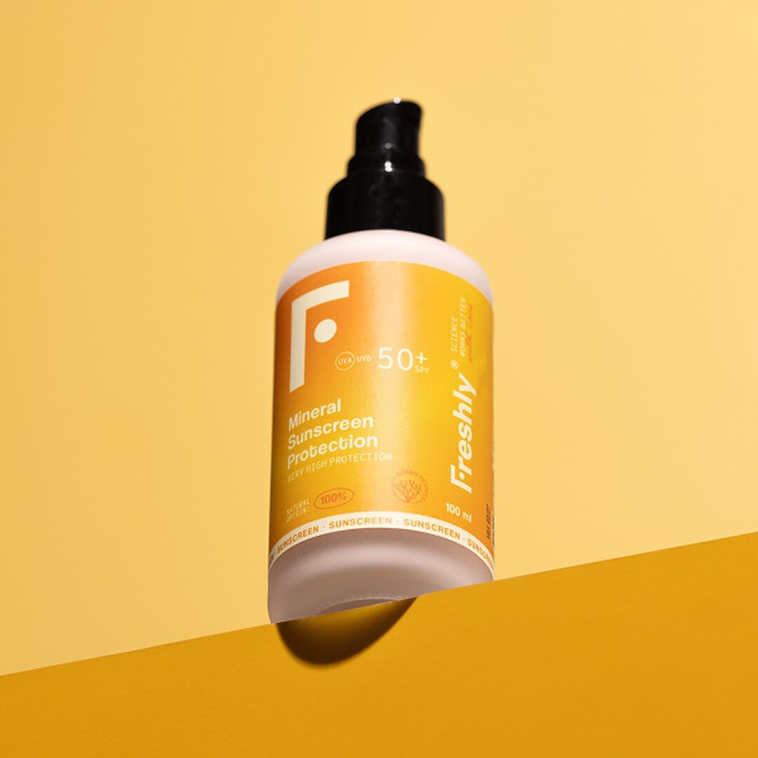 FRESHLY  Protetor Solar Mineral SPF50 - Mineral Sunscreen Protection - 100ml
