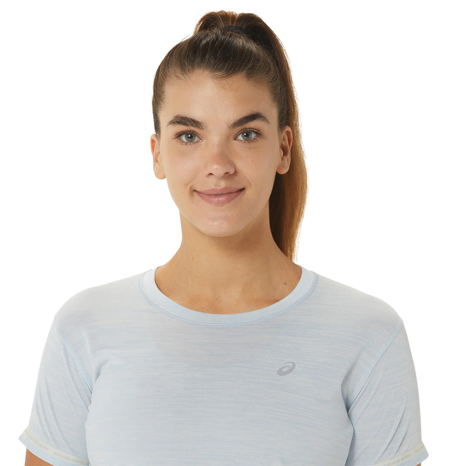 ASICS Race Crop Maillot De Course Femmes - Bleu Clair