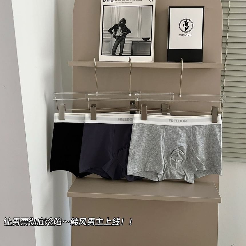 Yunlela - Set van 3: Boxershorts met letters