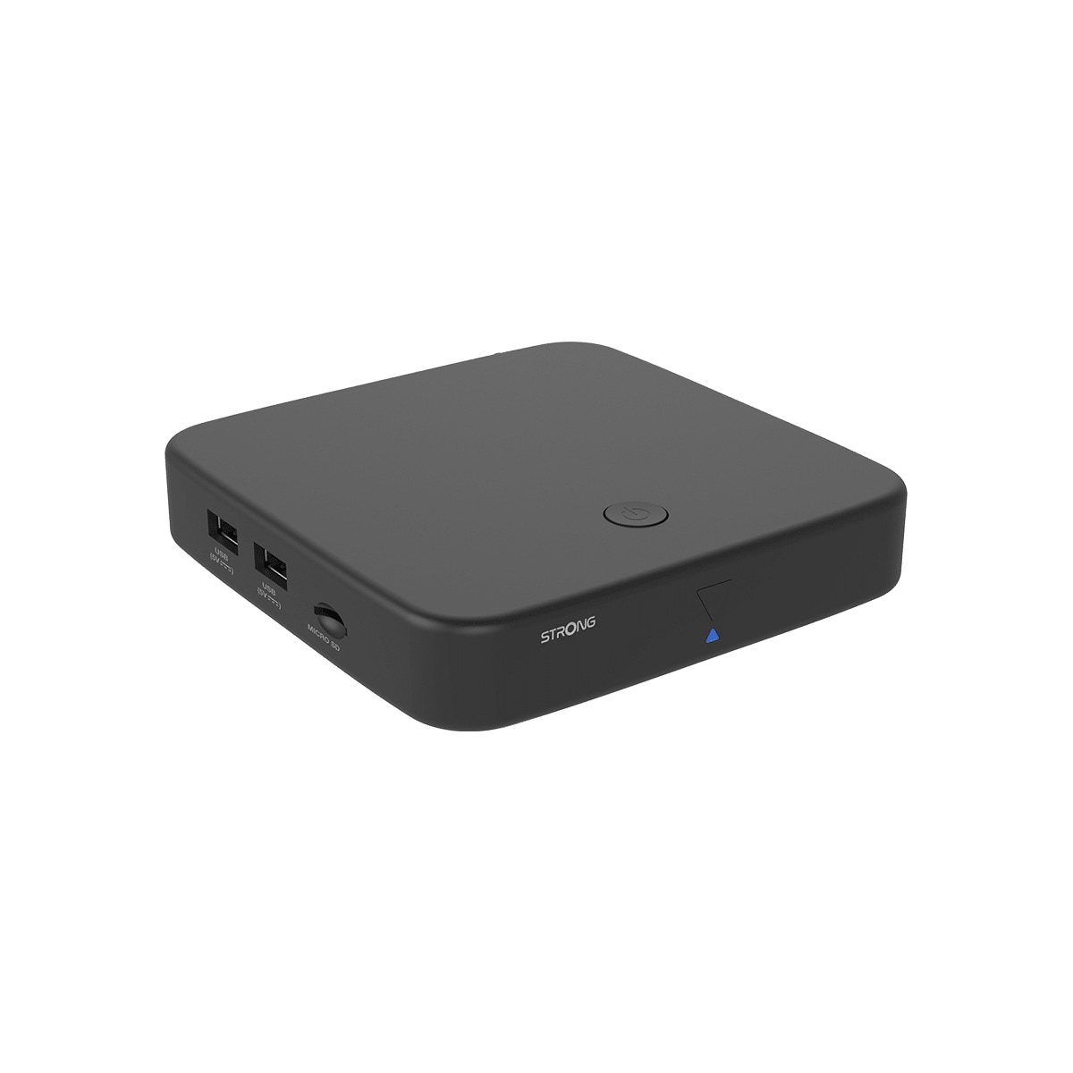 Strong Hybrid DVB-T2 & Android TV Box 4K UHD-strømmeenhet (sort)