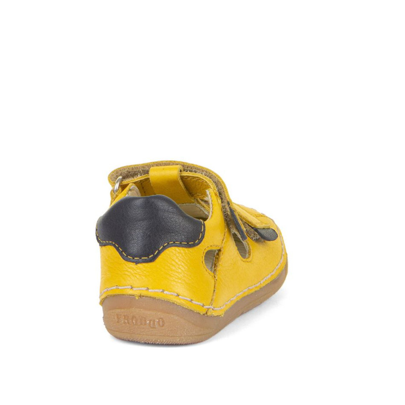 Froddo Froddo Amplio Paix Sandales Deux Scratchs Jaune Moutarde