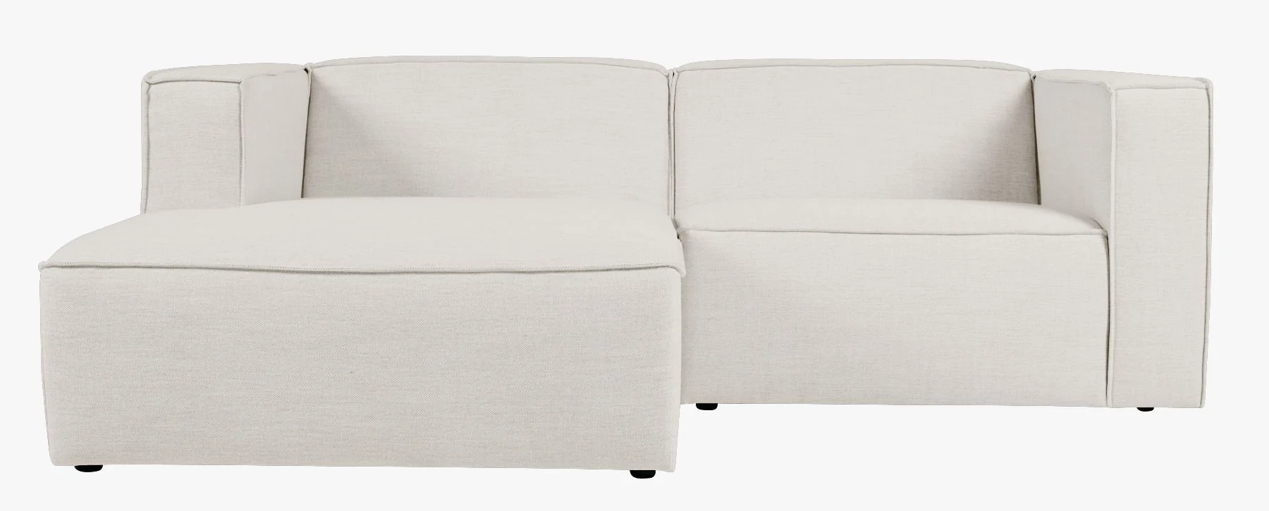 2 deler m/sjeselong venstre natur - 224x154x73 cm