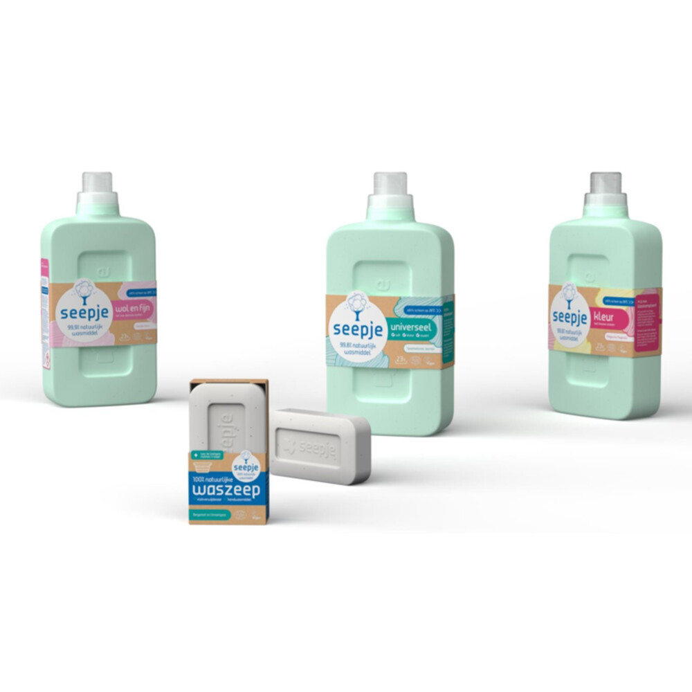 Seepje Vloeibaar Wasmiddel Wol & Fijn Vrolijke Lotus 23 Wasbeurten1 liter