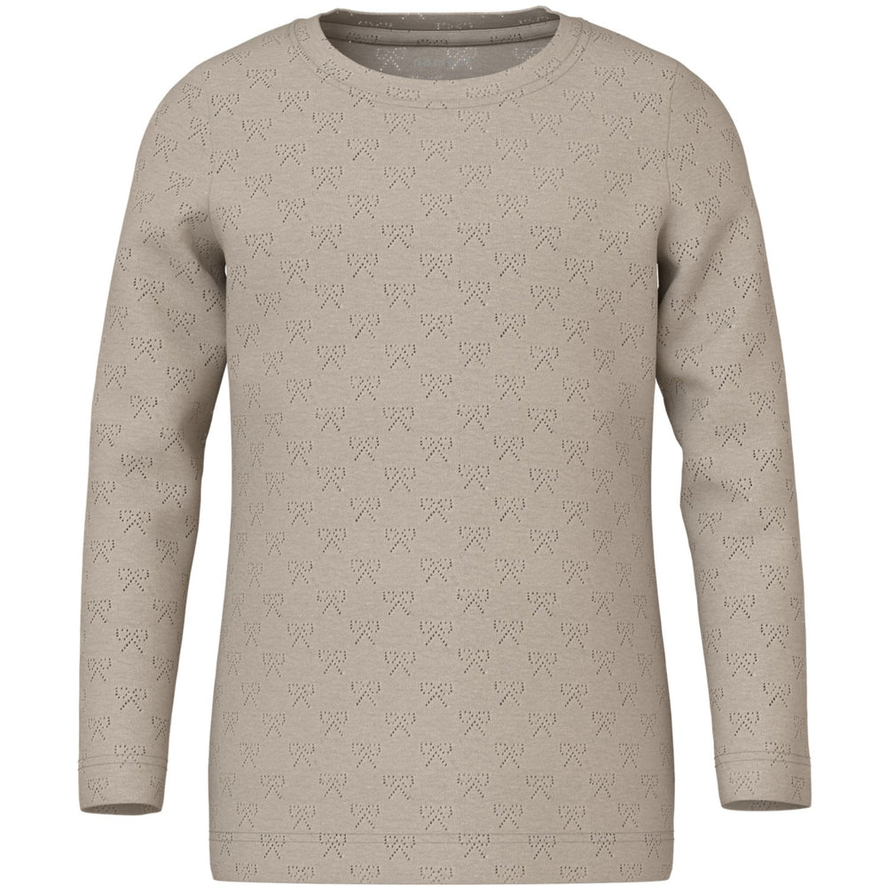 Køb Name It Feather Gray Nmfsif Ls Slim Top