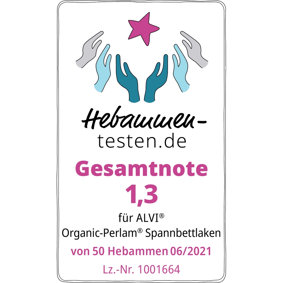 Alvi® Spannbettlaken Perlam 70 x 140 cm weiß