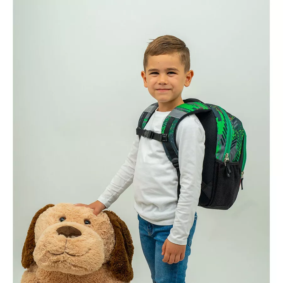 Belmil Kindergartenrucksack Kiddy Plus Kindergartenrucksack für 3-6 Jährige Kinder mit Brustgurt Tractor