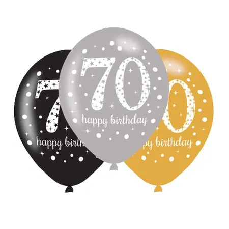 amscan 6 Ballons 70 Sparkling