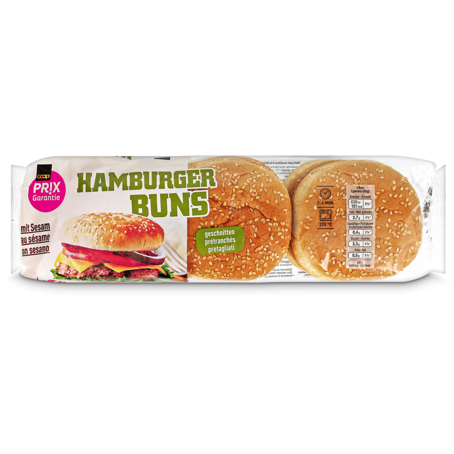 Prix Garantie Burger Buns
