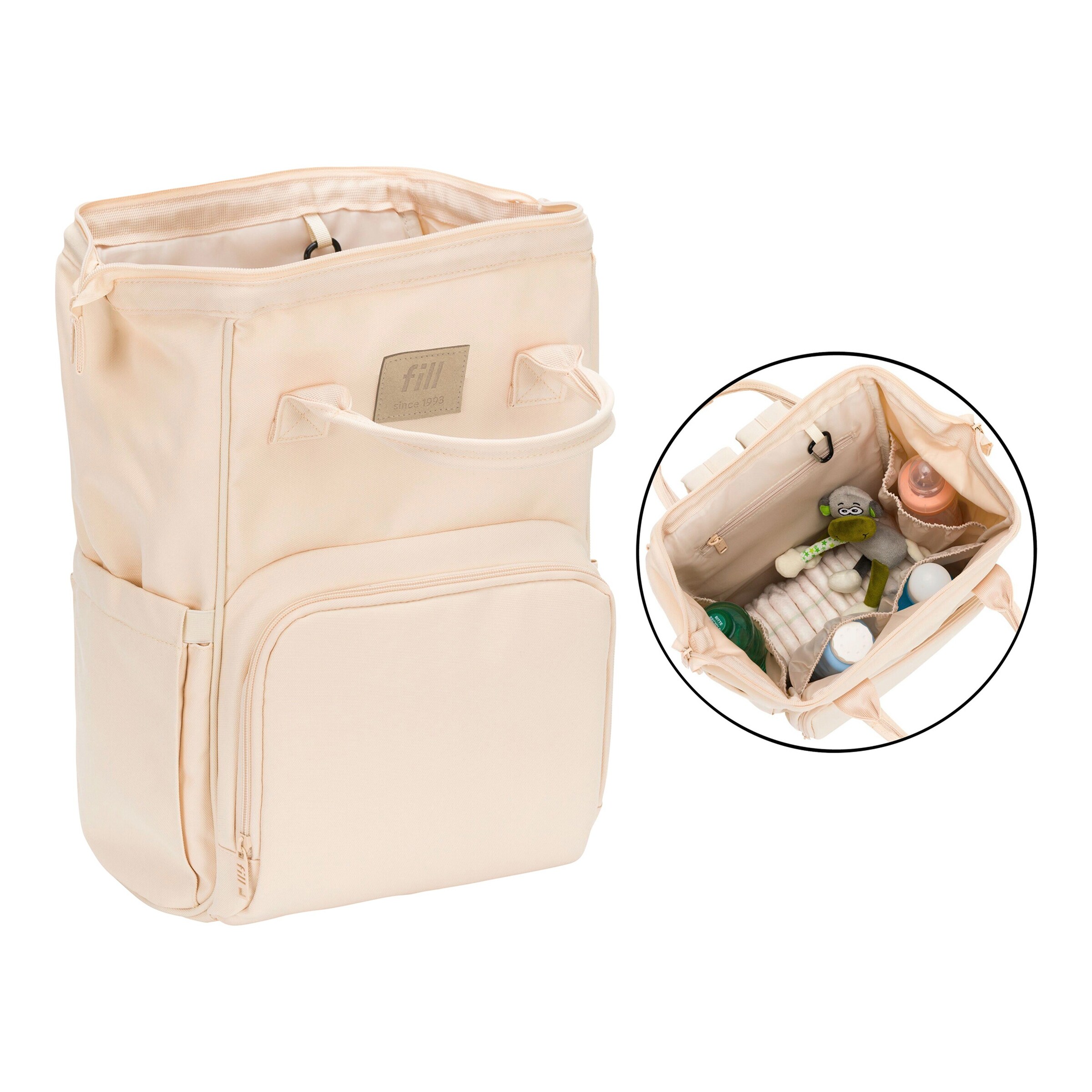 Fillikid Wickelrucksack Barcelona sand beige