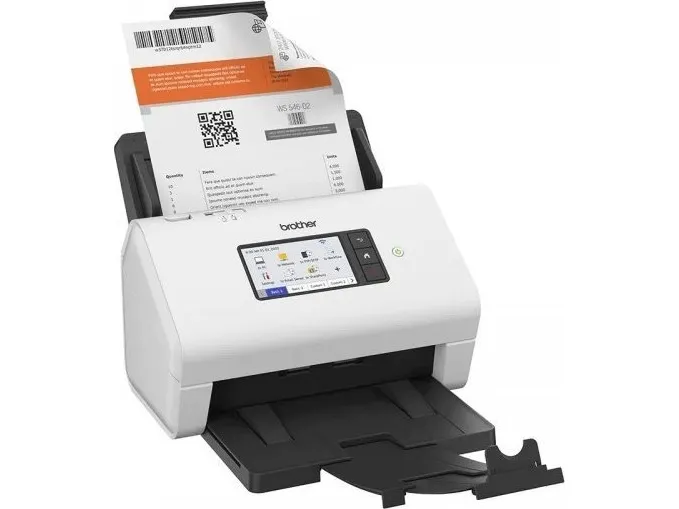 Brother ADS-4900W - Dokumentscanner - Dual CIS - Duplex - A4 - 600 dpi x 600 dpi - op til 60 ppm (mono) / op til 60 ppm (farve) - ADF (100 ark) - op til 9000 scanninger pr. dag - USB 3.0, LAN, Wi-Fi(n), USB 2.0 (Host)