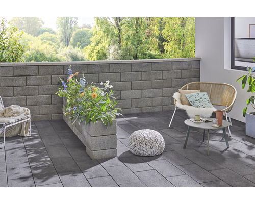 Bellamur grijze massieve wandsteen, 50 cm x 25 cm x 20 cm