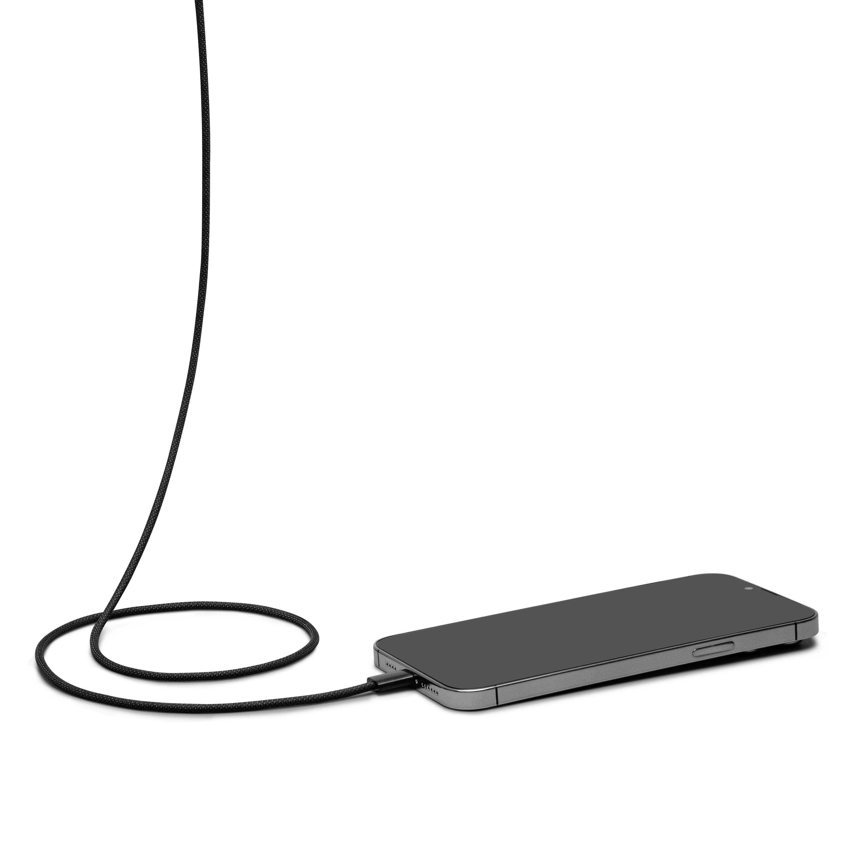 Linocell Flettet USB-C- til USB-C-kabel 240W Svart 1 m