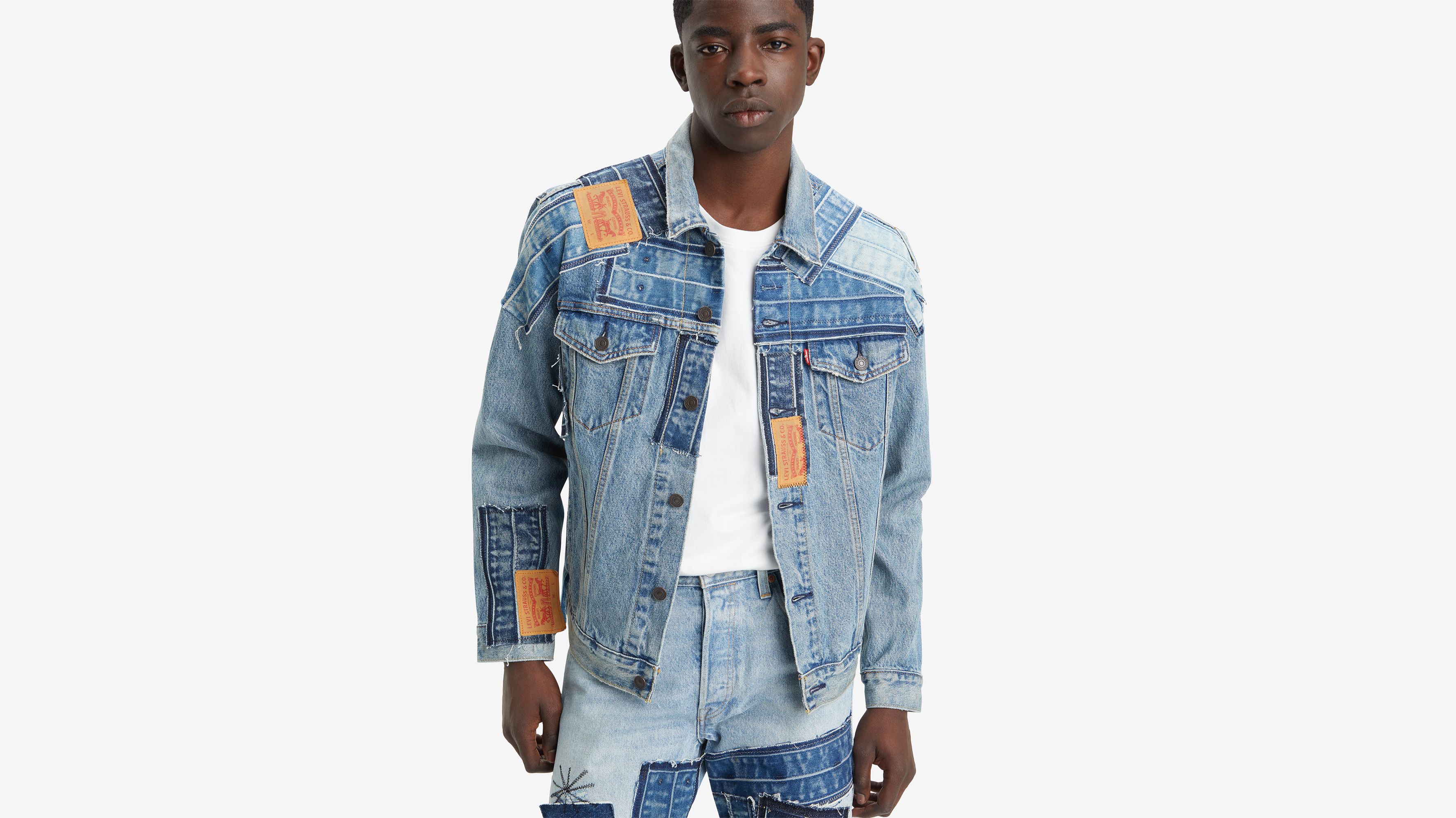 Veste Trucker - Delightful Occurrence Dx - Bleu