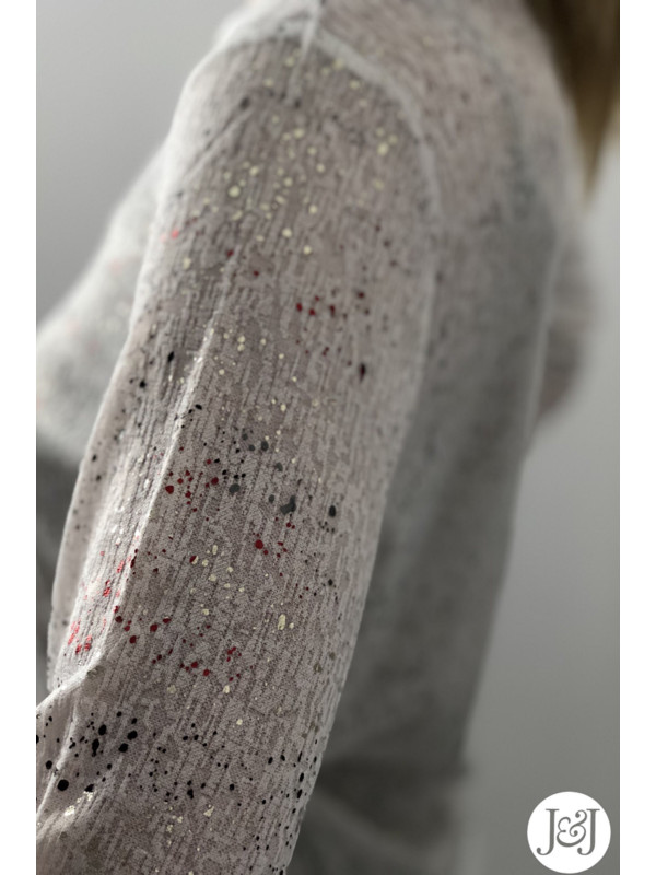 Top Blanc Paillettes 'Apia'