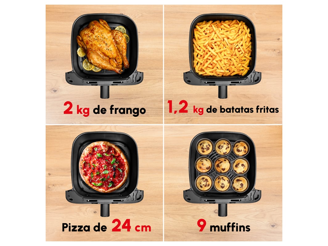 FRITADEIRA SEM ÓLEO AIR FRYER MOULINEX EASY FRY MEGA EZ855HF0 7.5L