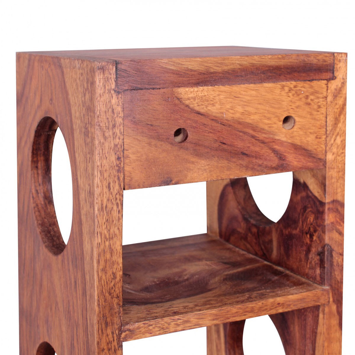 Flaschenregal 15 x 70 cm Massivholz Sheesham