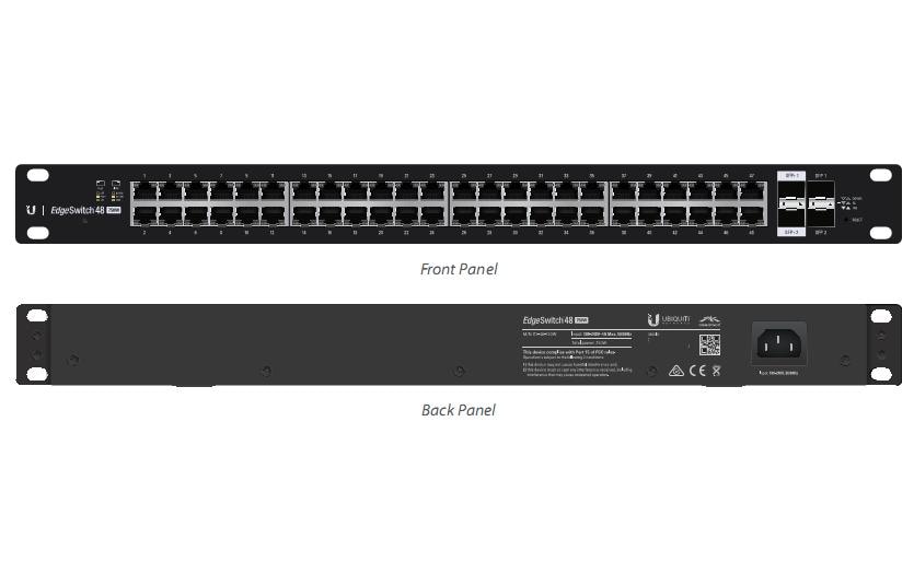 PoE Switch EdgeSwitch ES-48-500W 52 Port<br>48x Port EdgeSwitch