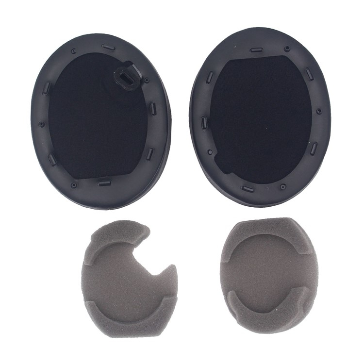 (2er Set) Sony WH-1000XM4 Kopfhörer Ersatz Ohr Polster Kissen - Schwarz
