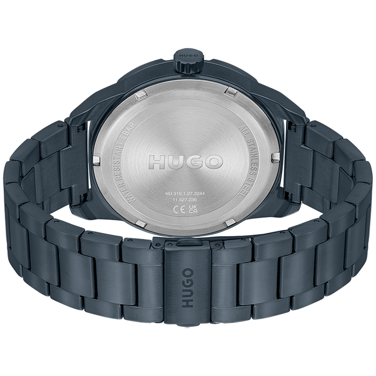 Montre HUGO Grip homme bracelet acier bleu