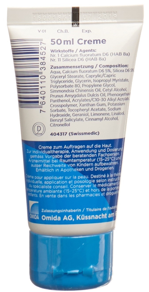 Omida Nr1&11 Calcium fluoratum & Silicea<br>50 ml, Tube, Creme