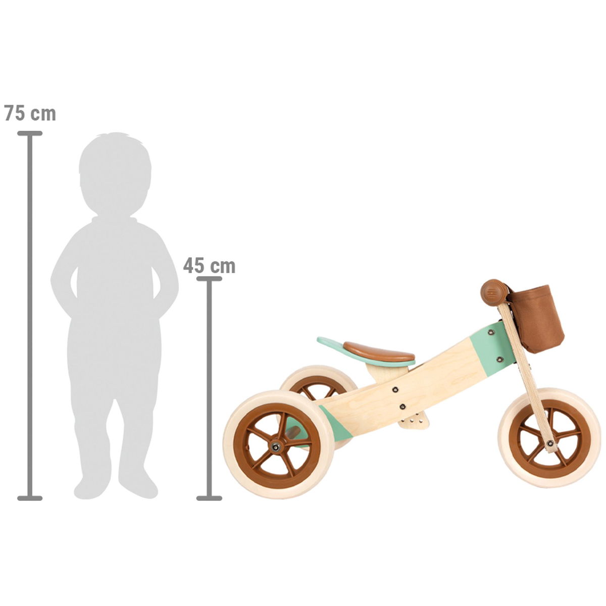 small footsmall foot   Laufrad und -dreirad Maxi karamellbraun