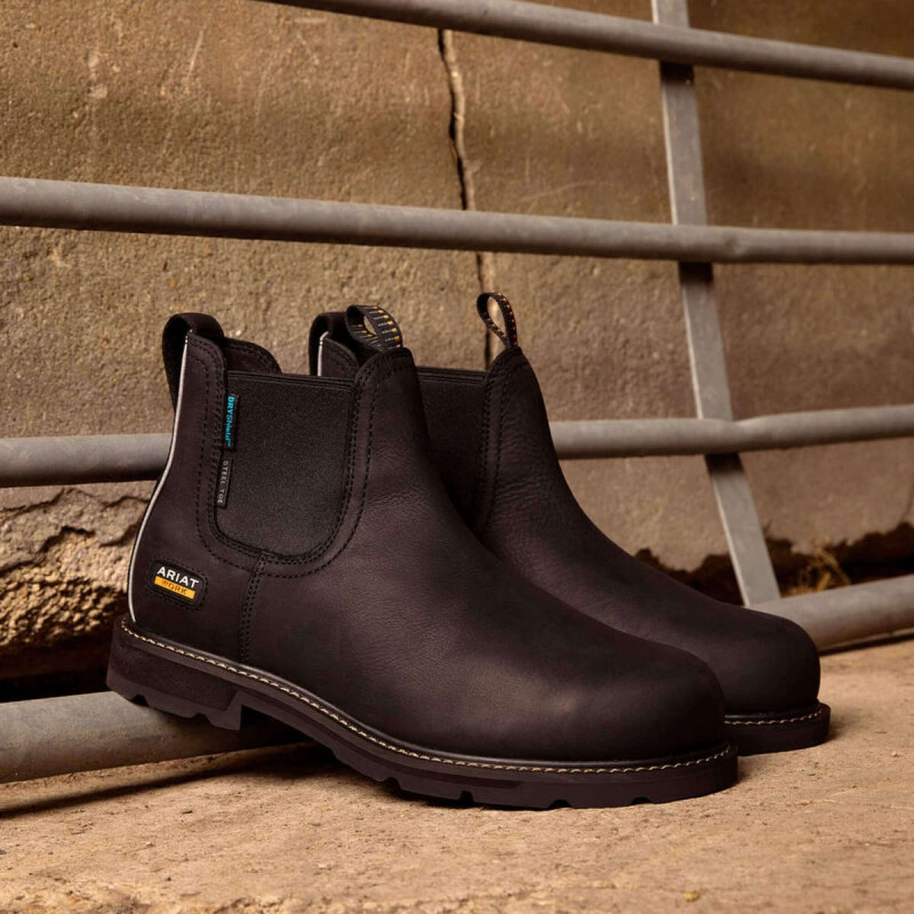 Ariat Jodhpurs Groundbreaker Chelsea Waterproof Steel Toe Heren Zwart
