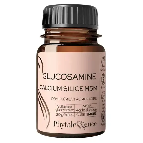 Phytalessence Glucosamina Cálcio Sílica 30 cápsulas
