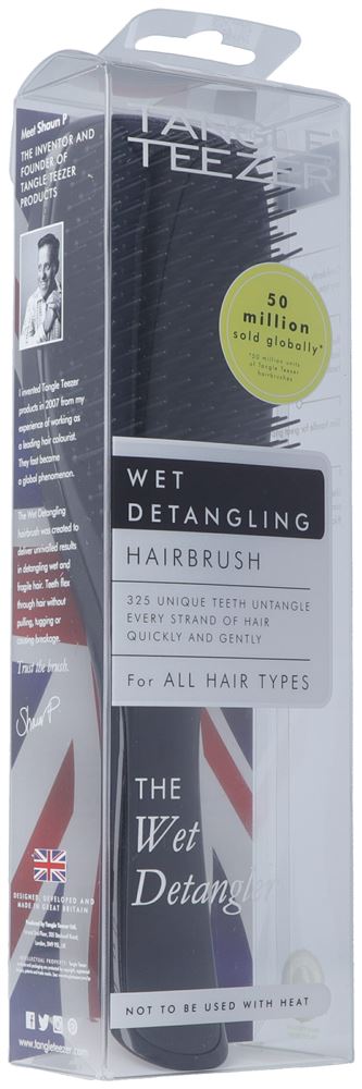 Tangle Teezer Entwirrbürste für nasses Haar schwarz 1 Stk